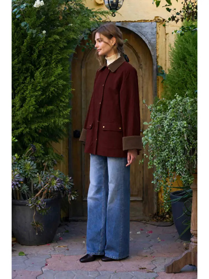 Jennings Barn Jacket (oxblood) - GEORGE-MARY'S