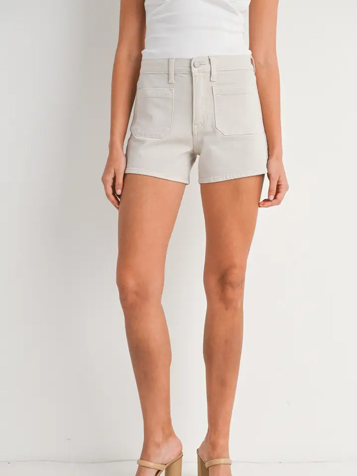 Patch Pocket Shorts (ecru)