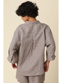 Gabi Gingham Linen Shirt