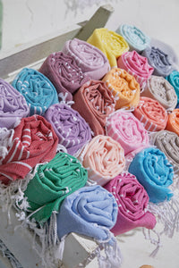 PREORDER Turkish Beach Towel (pink) - GEORGE-MARY'S