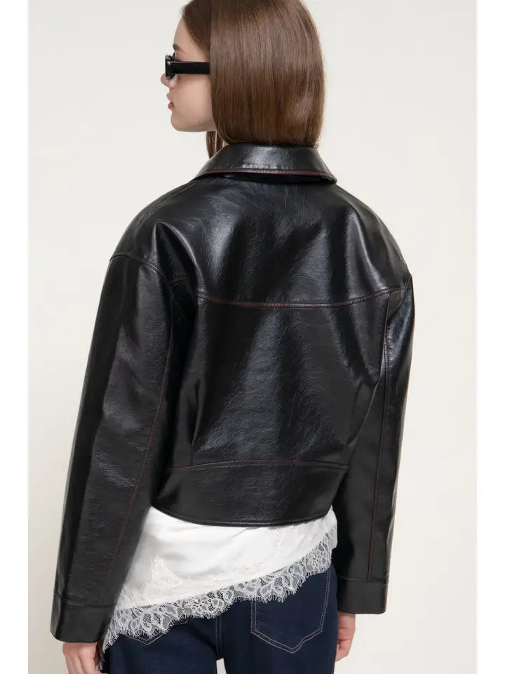 Dylan Faux Leather Jacket