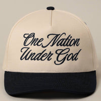 One Nation Under God Trucker Hat ( 3 colors)