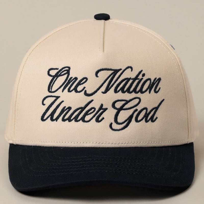 One Nation Under God Trucker Hat ( 3 colors)
