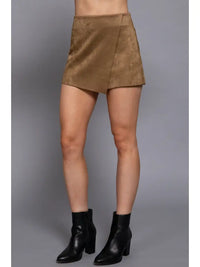 Suede Skort (tan)