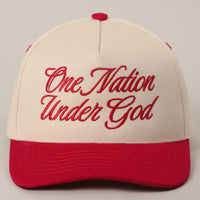 One Nation Under God Trucker Hat ( 3 colors)