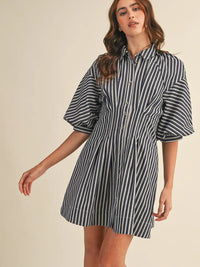 Denim Striped Dress