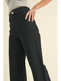 Marine Fit Wide Leg Pants (fade black)