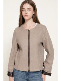 Felt Trim Jacket