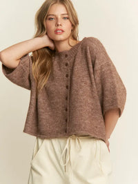 Louise Sweater Cardigan (mocha)