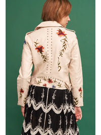 Floral Applique Bomber