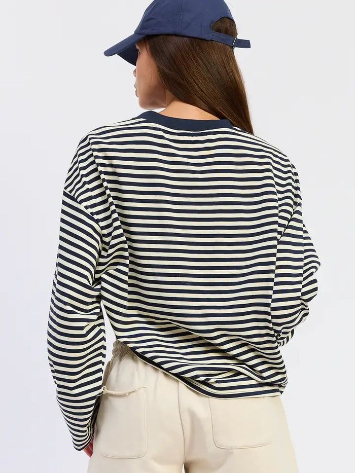 Hector Striped Tee (navy)