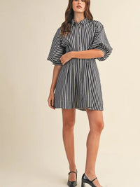 Denim Striped Dress