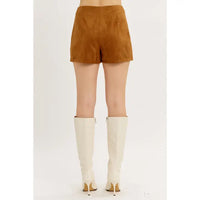 Suede Stitch  Mini Skirt