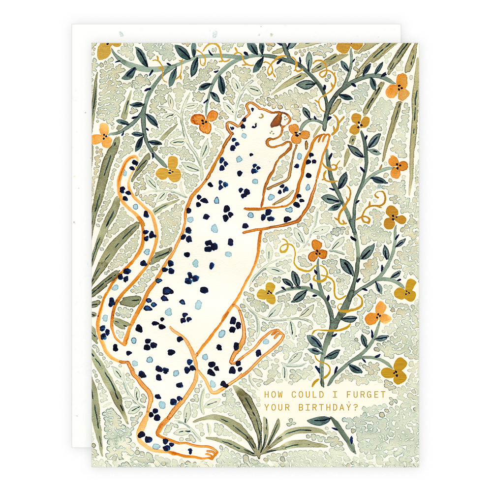 Leopard Birthday Card