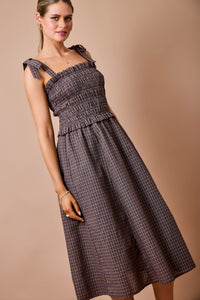 Wylie Plaid Maxi Dress