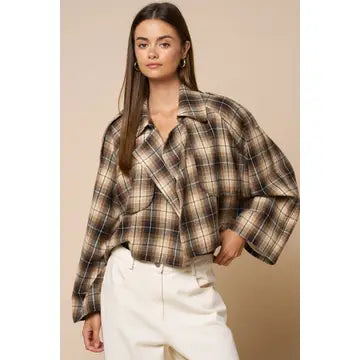 Cade Plaid Oversized Jacket