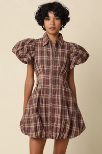 Jean Plaid Mini Dress