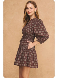 Foulton Smocked Dress