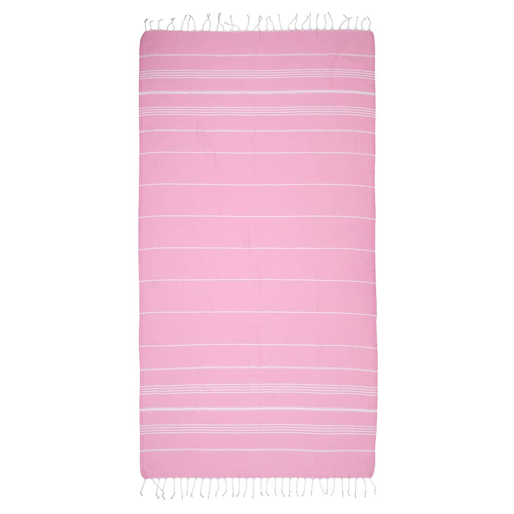 PREORDER Turkish Beach Towel (pink) - GEORGE-MARY'S