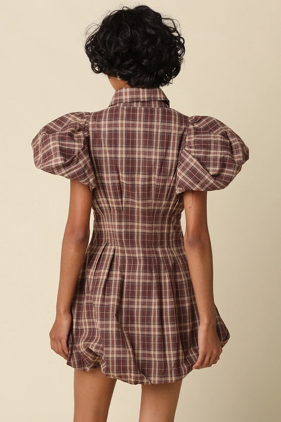 Jean Plaid Mini Dress