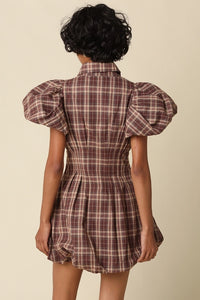 Jean Plaid Mini Dress