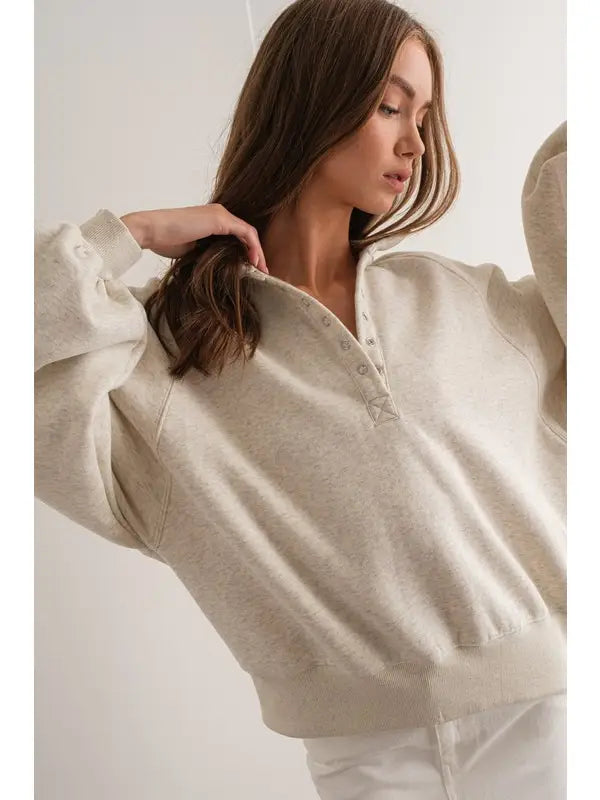 BEST SELLER College Prep Sweatshirt (cream) - GEORGE-MARY'S