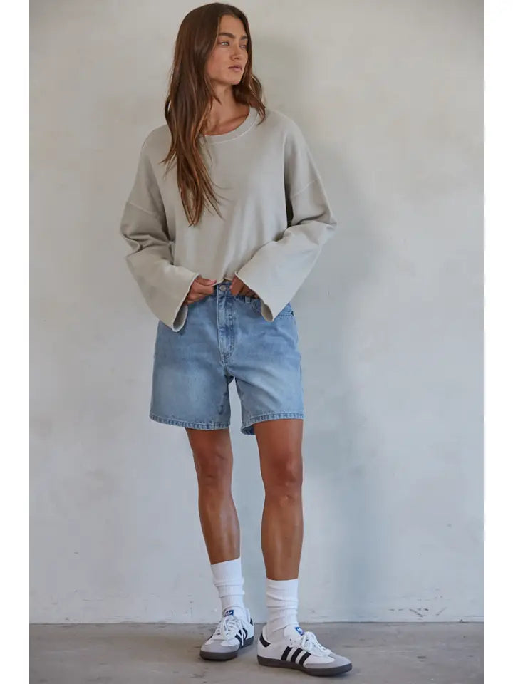 Denim Bermuda Shorts
