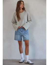 Denim Bermuda Shorts