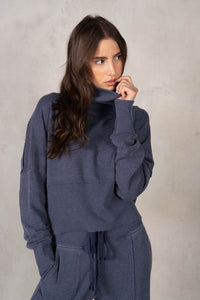The Wells Terry Pullover (navy)