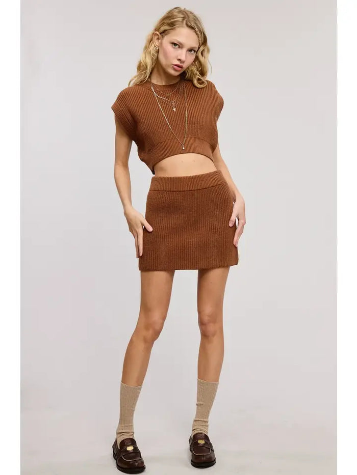 Chestnut Sweater Skirt