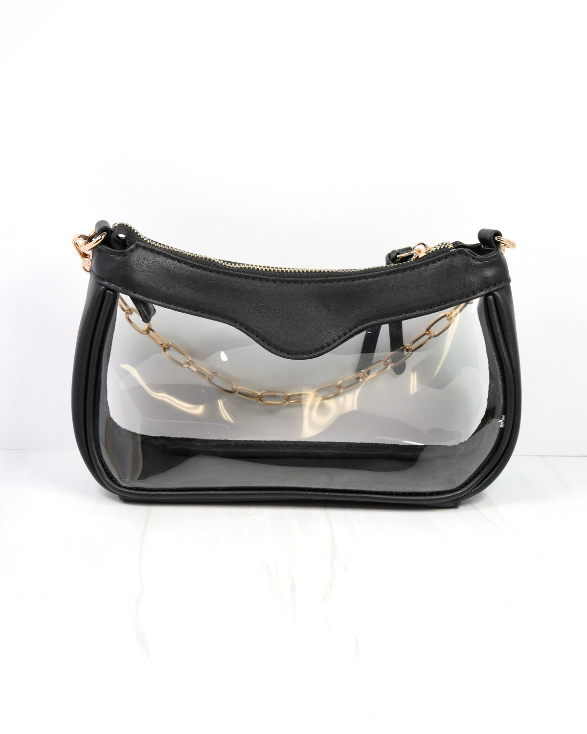 Cassidy Clear Crossbody BLACK