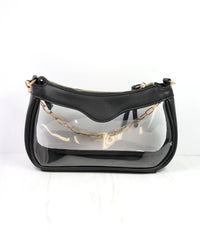 Cassidy Clear Crossbody BLACK