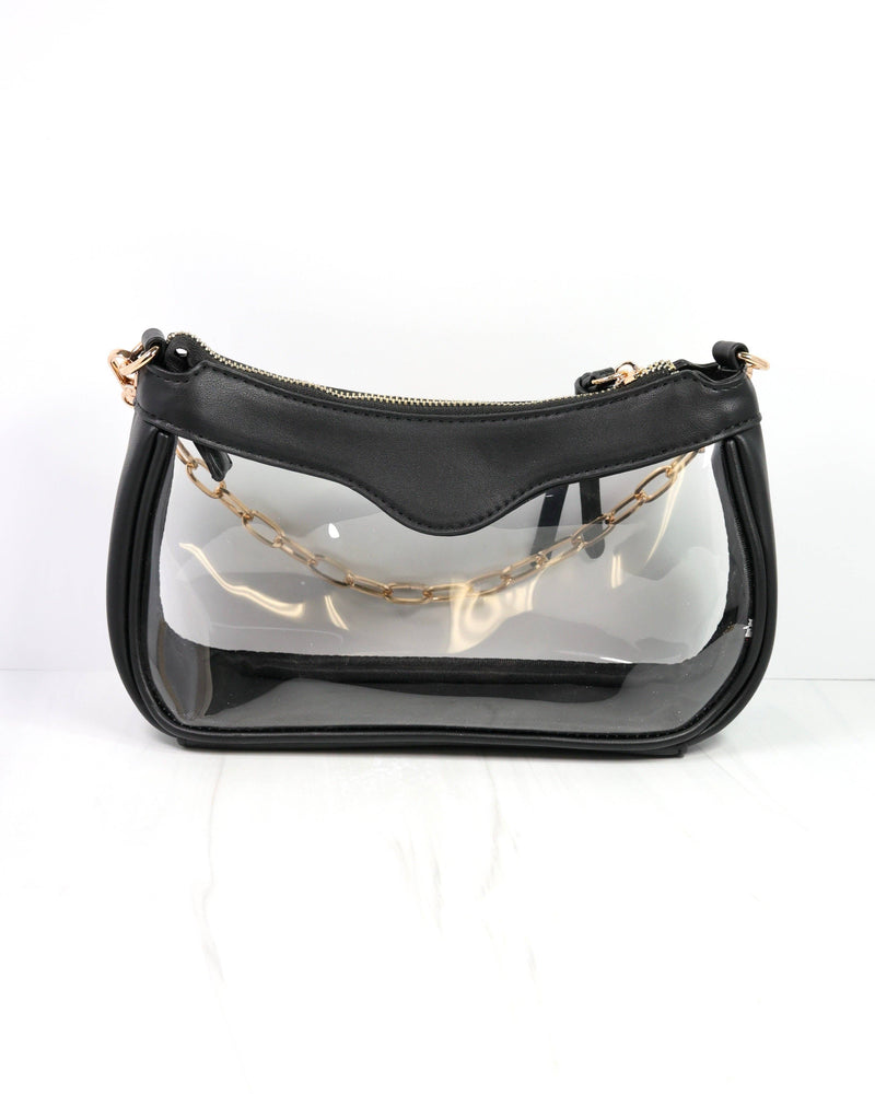 Cassidy Clear Crossbody BLACK