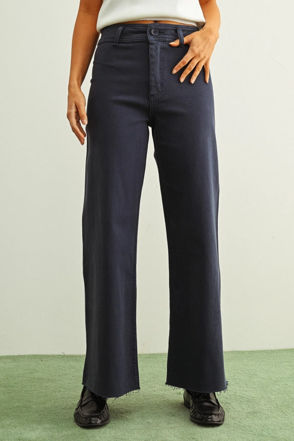 Marine Fit Wide Leg Pants (navy) - GEORGE-MARY'S