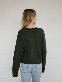 The Piper Cardigan (hunter green)
