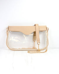 Madi Clear Crossbody NUDE