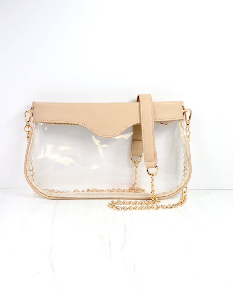 Madi Clear Crossbody NUDE