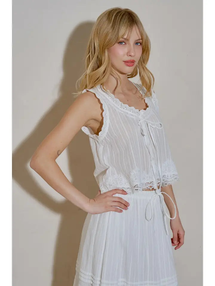 Warner Lace Crop Cami