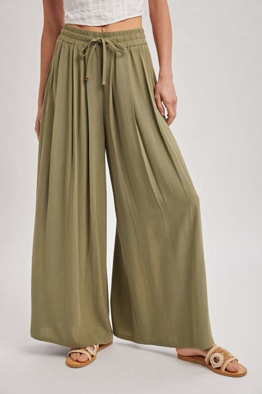 Harbour Linen Pants (olive)