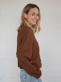 The Piper Cardigan (brown)