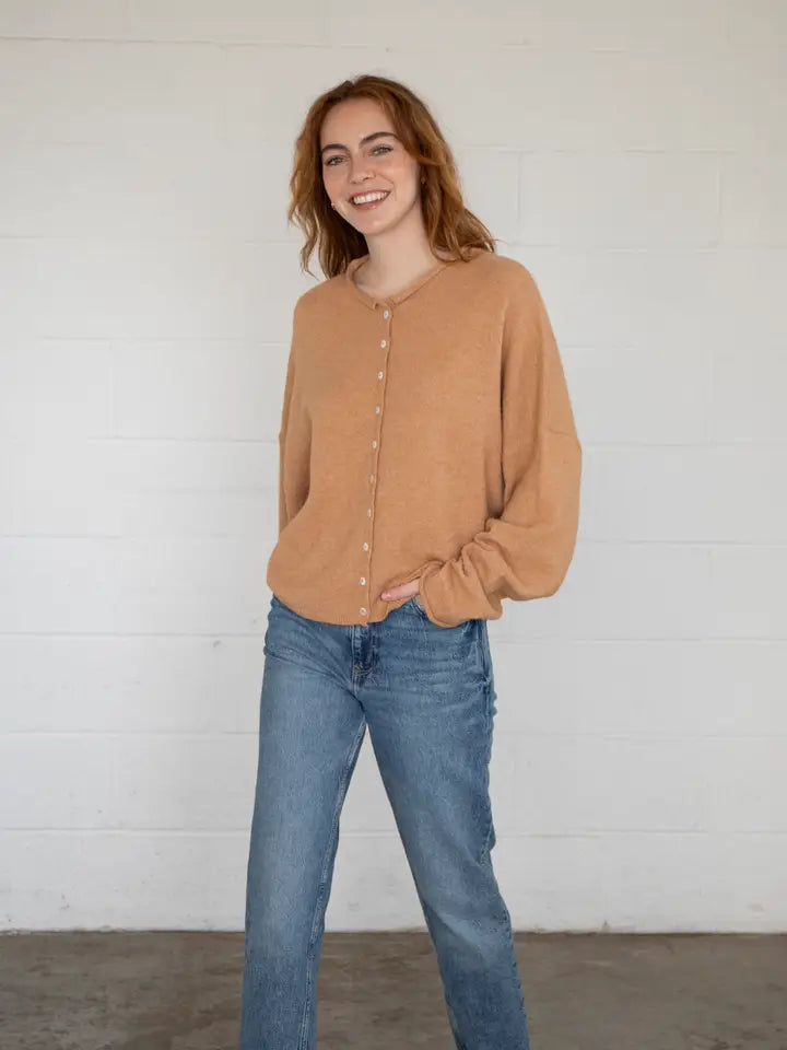 The Piper Cardigan (camel)