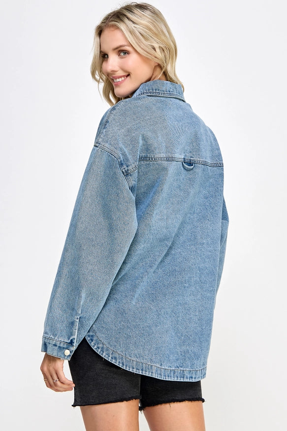 Oversized Denim Shacket