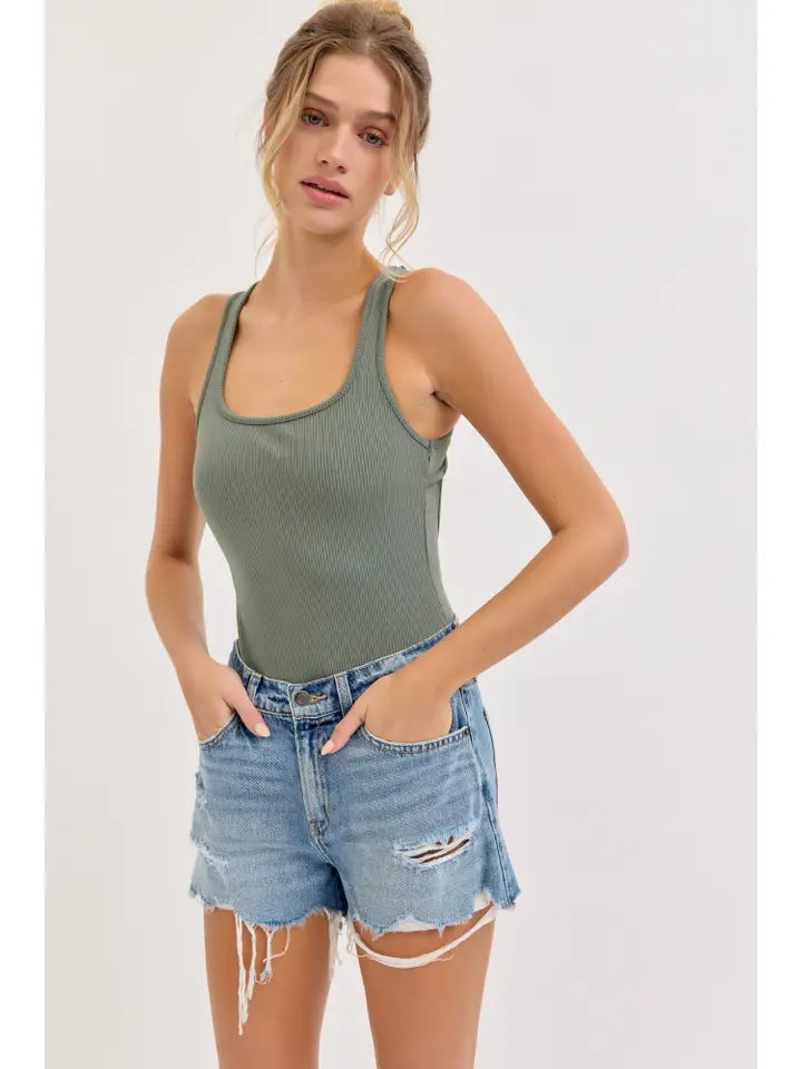 Reeves High Rise Denim Shorts - GEORGE-MARY'S
