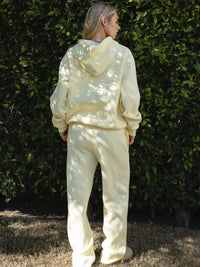 Cloud Fleece Wide Leg Jogger (butter)