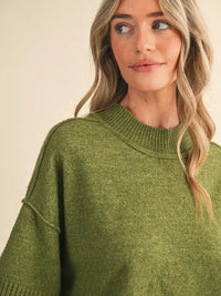 Parks Boxy Knit Sweater (olive)
