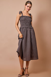 Wylie Plaid Maxi Dress