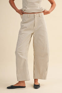 Lola Striped Barrel Pants