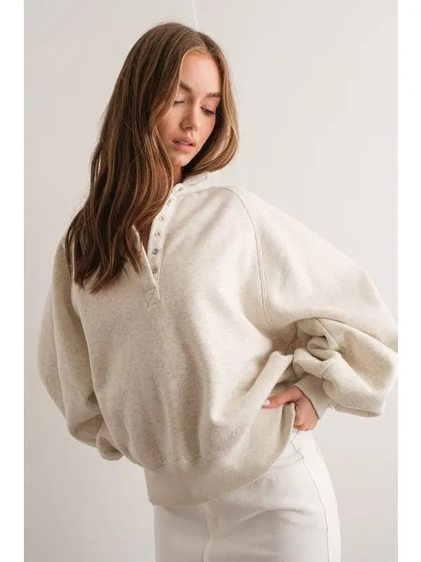 BEST SELLER College Prep Sweatshirt (cream) - GEORGE-MARY'S