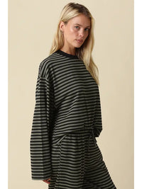 Reese Striped Long Sleeved Top