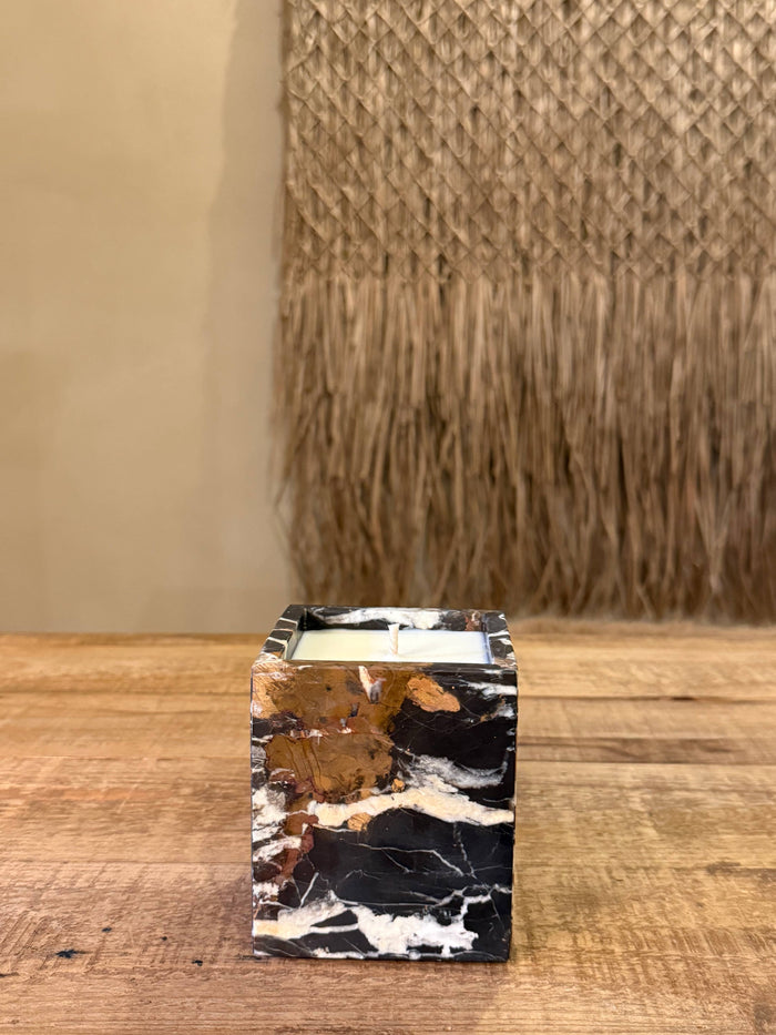 Nero Portoro Marble Candle